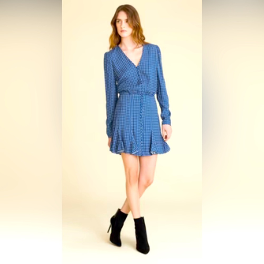 Veronica Beard Riggins Prussian Blue dress